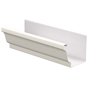 Желоб водост Металлпрофиль 120*86*3000 ПЭ-01 белый (фото)