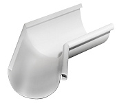 Угол желоба внутренн 135 гр, 125 мм белый RAL 9003 (фото)