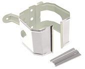 Кронштейн трубы на дерево прямоуг. RАL9003 (фото)