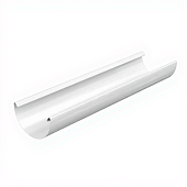 Желоб водосточный D185х3000 (ПЭ-01-9003 Белый-0.5) (фото)