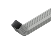 Труба водост Металлпрофиль с коленом76*102*3000кор (фото)