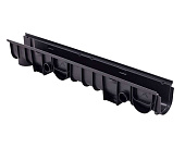 Канал водоотводной 110 (чёрный), 1,015*0,138*0,150м. (фото)