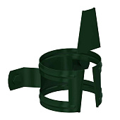 Держатель трубы на дерево МП т-зеленый (фото)