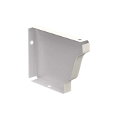 Заглушка желоба Металлпрофиль прав120*86 ПЭ-01 бел (фото)