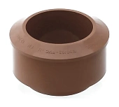 Переходник 110/90 мм корич. (фото)