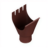 Воронка выпускная D125/100 RR32 коричн (фото)