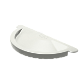 Заглушка желоба D125 (ПЛД-02-9010 Чистый белый-0.6) (фото)