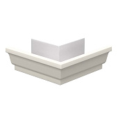 Угол желоба наружный 120*86 (ПЛ-02-9010-ОН) белый (фото)