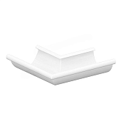 Угол желоба наружний D125 ПЛД-02-0,6 бел 9010 (фото)