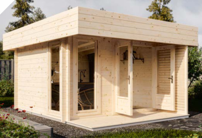 Садовый дом 10 куб (Стандарт) - брус 44 мм (фото)