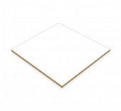 ХДФ лакированная 1-сторонняя 2800x2070х3мм белый фасадный (фото)